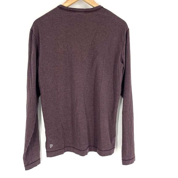 Public Rec Shirt Size Small Mens Purple Go To Crew Long Sleeve Tee Athletic Yoga - Picture 4 of 8